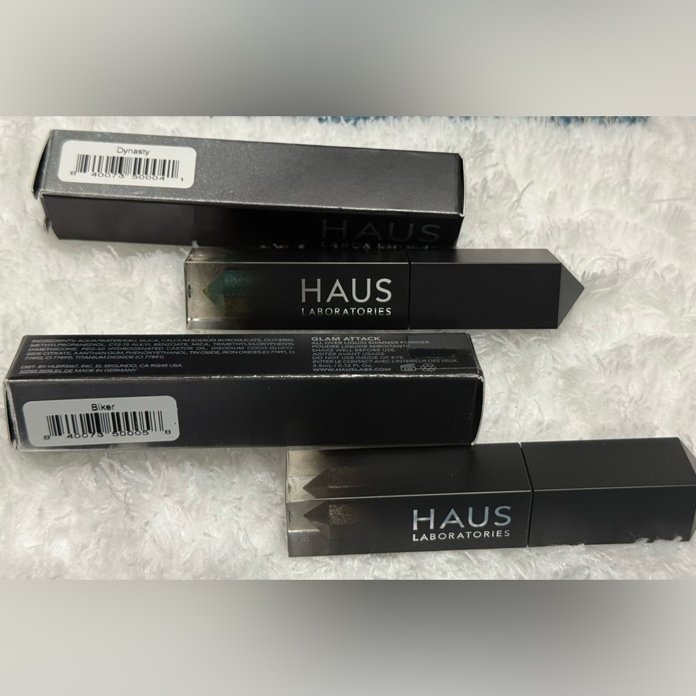 BNIB Haus Laboratories Glamorous Attack Liquid Eyeshadow set of 2